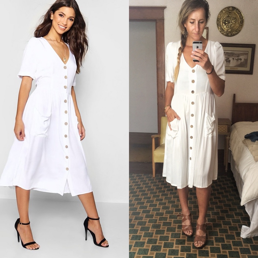 Lovely cottage core white dress